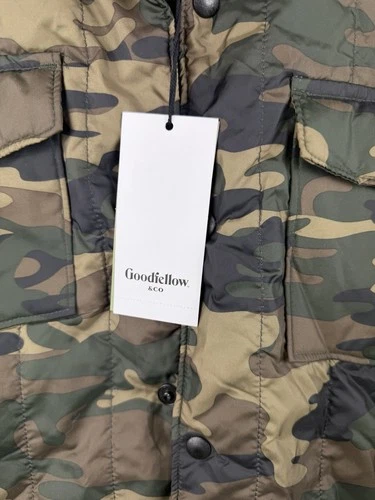 NWT Target Mens Camo Jacket Good fellow XL Green Camouflage Wind Resistant image 4