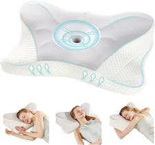 Cervical Neck Pillow, Memory Foam Pillow for Neck Pain Relief Ergonomic Pillow