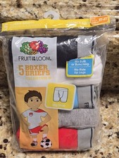 5 Pack Boys Fruit of the Loom Boxer Brief Underwear Size 2T 3T NEW VTG 2015