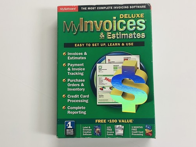 #ad quot;BRAND NEWquot; My Invoices amp; Estimates Deluxe Windows FACTORY SEALED FREE SHIPPING $64.99