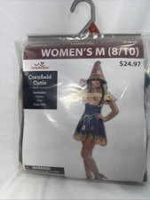 Women's Cornfield Cutie Scarecrow Halloween Costume size Medium 