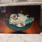 Vtg Color Snapshot  Food Dishes Restaurant Meal Platter Garnish Lot of  5 — photo 3