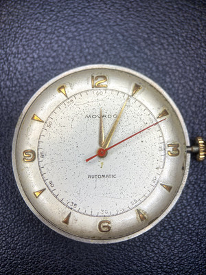 Movado Automatic C220M funktionierendes Zifferblatt/Kugeln/Uhrwerk/Krone