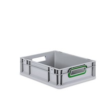 aidB Eurobox NextGen 2.0-Griffe offen-Gr&uuml;n-400x300x120mm - 1 St&uuml;ck