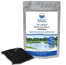 Pond Water Dye, Reflection (Black), 5 Ounce Water Soluble Bag, Treats up to 5...