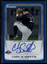 2011 Bowman Draft Picks & Pro #BPA-CS Cody Scarpetta Retail Prospects Autographs