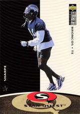 Shannon Sharpe 1997 Collector's Choice STARQUEST SQ9