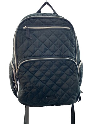 Vera Bradley Commuter Backpack Preformance Twill Classic Black 18x12x6  Retired