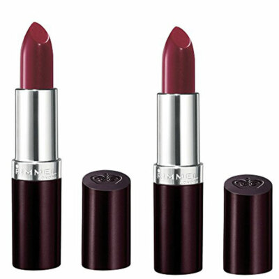 (2 Pack) New Rimmel Lasting Finish Lipstick Bordeaux, 0.14 Ounces