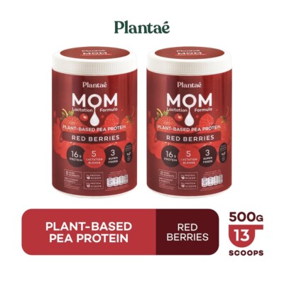 2X Plantae FOR MOM Red Berries Plant-based PEA Protein Keto Low Carb 500g