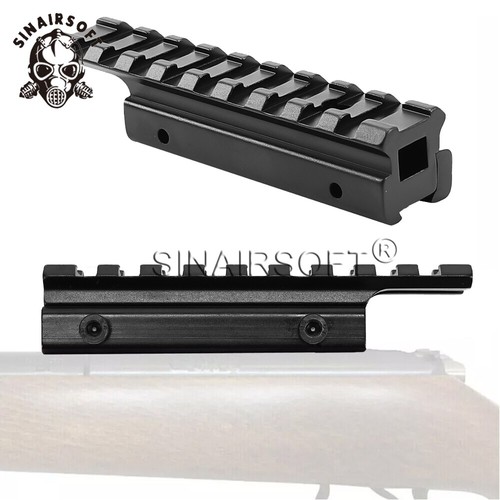 Tactical 11mm to 20mm Picatinny Dovetail Weaver Rail Adapter Scope Extend Mount - Picture 1 of 8
