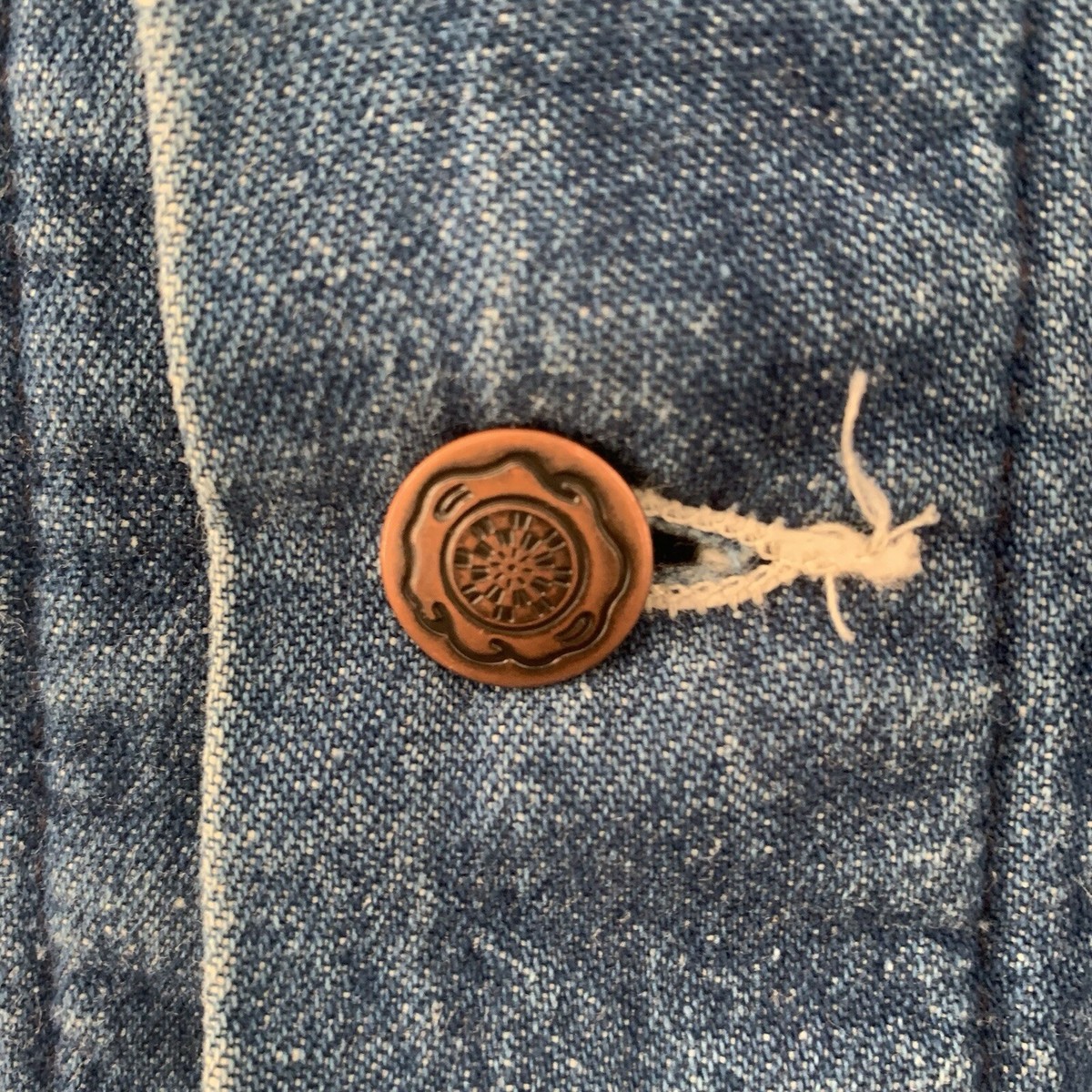 Vintage 70s Big Ben Wrangler Denim Blanket Lined Jacket