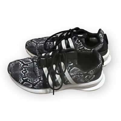 Adidas Women's Size 6.5 Black & White Snake Print Patterned Running Shoes |  eBay