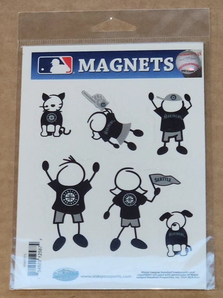 Seattle Mariners Family Magnets MLB Licensed Baseball - Image 2 of 3