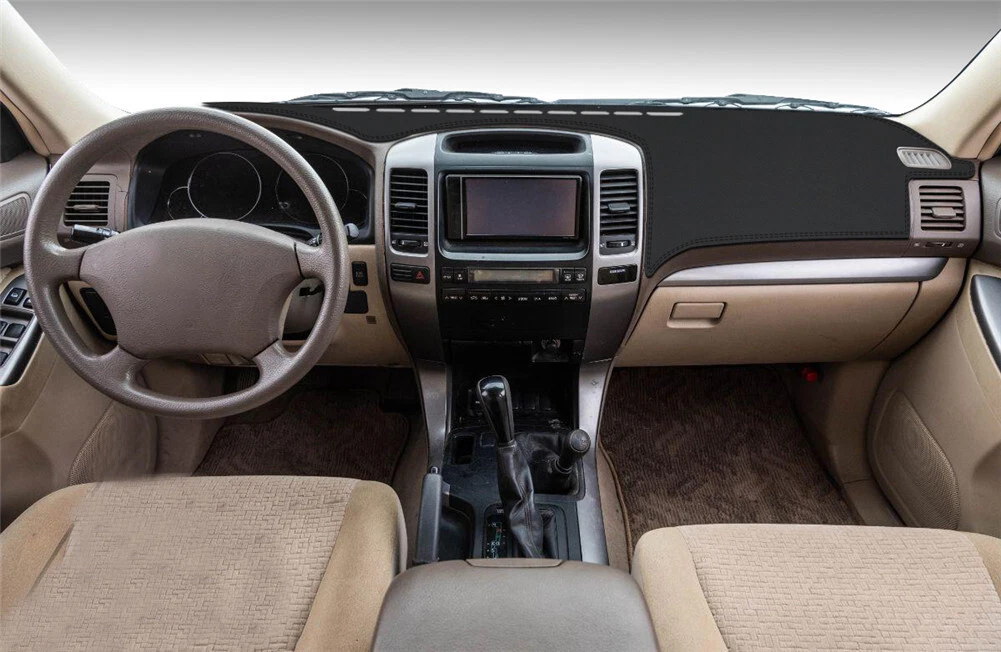 Leather Dashboard Dashmat Dash Pad Cover For Toyota Land Cruiser Prado 120 03 09