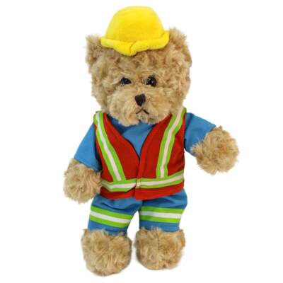 Bauarbeiter Teddy ''Bernd'' - ca. 34 cm Teddybär Baustelle Spielzeug