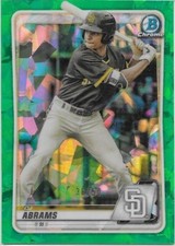 2020 Bowman Draft Chrome Sapphire Green CJ Abrams 36/50