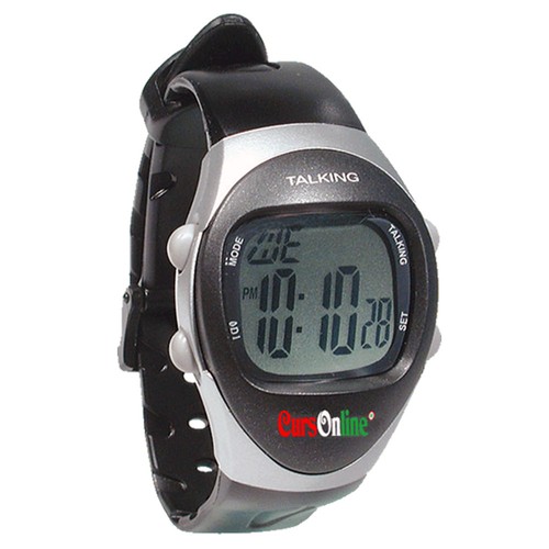 Orologio Digitale da Polso Parlante Italiano Uomo Anziani Non Vedenti Ora  Data | eBay
