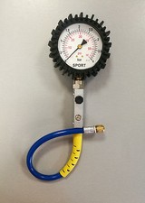 MANOMETRO SPIRALFLEX per auto e moto PRESSIONE GOMME 80mm  precisione0-4 BAR