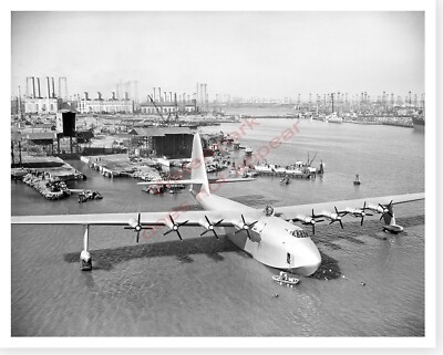 Spruce Goose H-4 Hercules Flying Boat Howard Hughes Silver Halide Photo