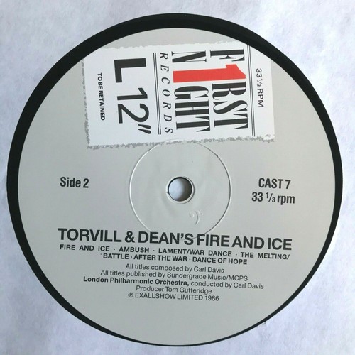 TORVILL and DEAN Fire and Ice Vinyl Album Ice Skating Music London Philharmonic - Picture 4 of 11