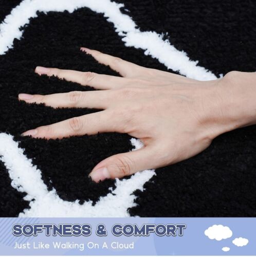 Sunhop Bathroom Rug Set Shower 3 pc Extra Soft and Absorbent Microfiber Non-Slip - Picture 3 of 9