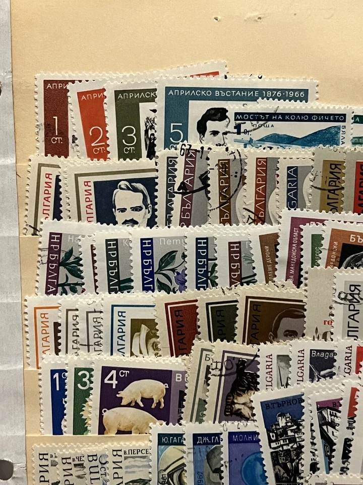 HUGE INVESTOR'S LOT OF BULGARIA STAMPS STUFFED IN A STOCK PAGE - Image 2 of 4