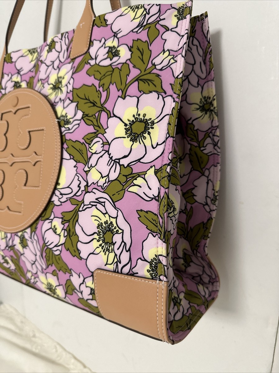 ★TORY BURCH★ELLA TOTE BAG★Pink pixel floral 88237 Ella Printed Tote Bag: Women's Handbags | Tote Bags | Tory