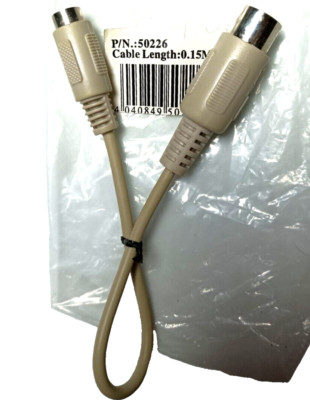 Keyboard Tastatur Anschluss Adapter PC DIN Stecker PS/2 Mini Buchse Kupplung
