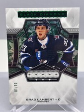 Brad Lambert Rookie Rare Emerald SSP 1/10 BDB-BL Winnipeg Jets 24-25 1st Print!