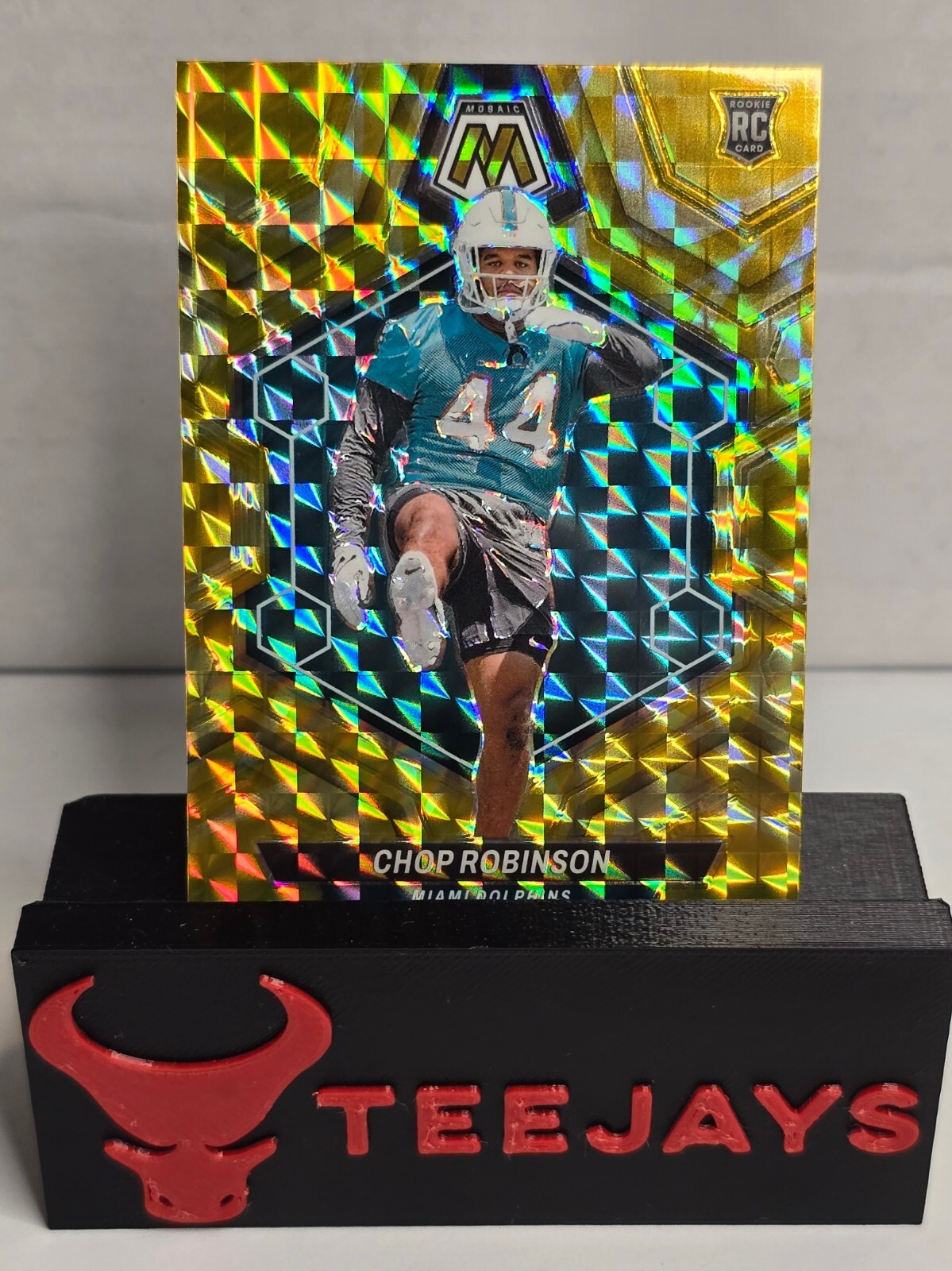 2024 Panini Mosaic - Rookies Reactive Yellow Mosaic Prizm #321 Chop Robinson