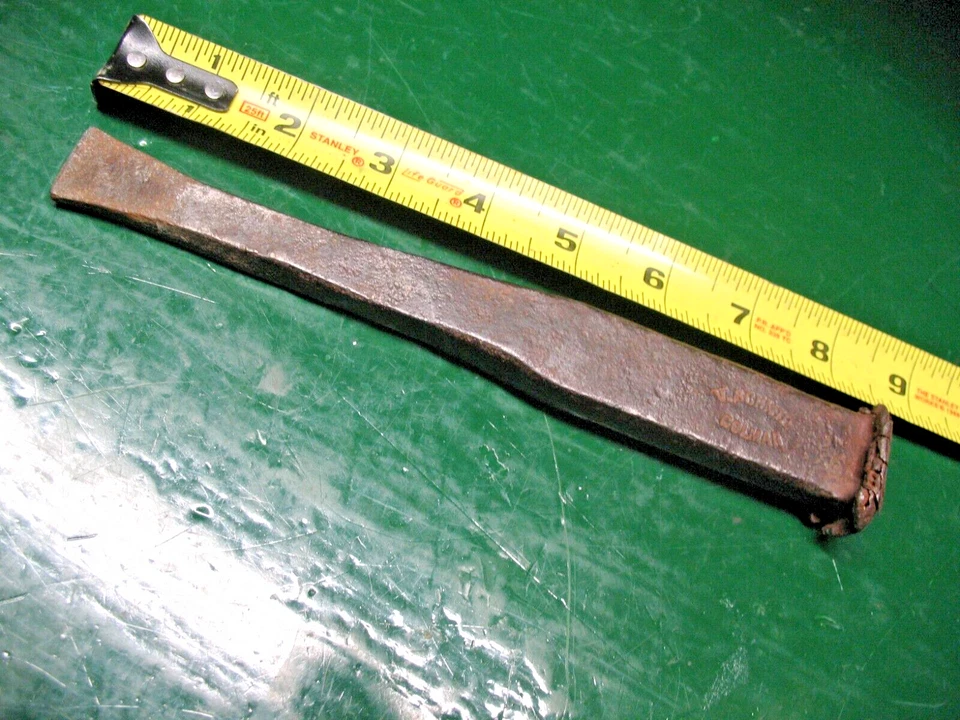 ANTIQUE V. SCHMID  COLMAR HAND FORGED STONE MASON CHISEL 8.5'' - Image 3 of 4