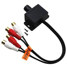 Pac Universal Car Amplifier Bass Knob Rca Gain Level Amp Volume Control Knob lc1