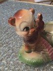 Vintage Planter Deer? Bear? Lamb? over Brick Fence Anthropomorphic Succulent — photo 2