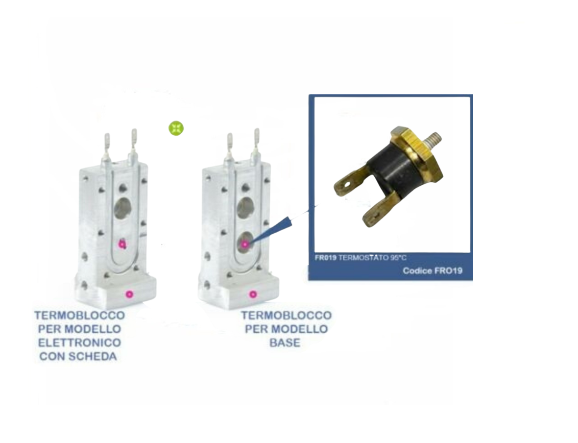 Resistenza E Termostati Frog Kit Rigenerazione Temperatura Macchina Caffè Frog - Resistenza Termostati 165 95 Per Didiesse Kit Riparazione Caffè Espresso - Foto 5