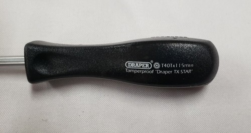Draper TX-STAR Security Screwdriver, T40T x 115mm Mechanics Screwdrivers - Picture 2 of 3