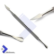 Cuticle Nail Pusher Remover Cleaner Long Curved Skin Knife Spoon Manicure Tools