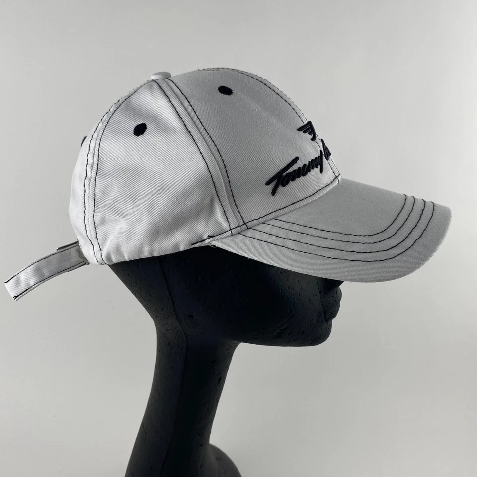 Gorra de golf Tommy Armour de colección blanca con cierre a presión 100 % algodón Foto 2 de 4