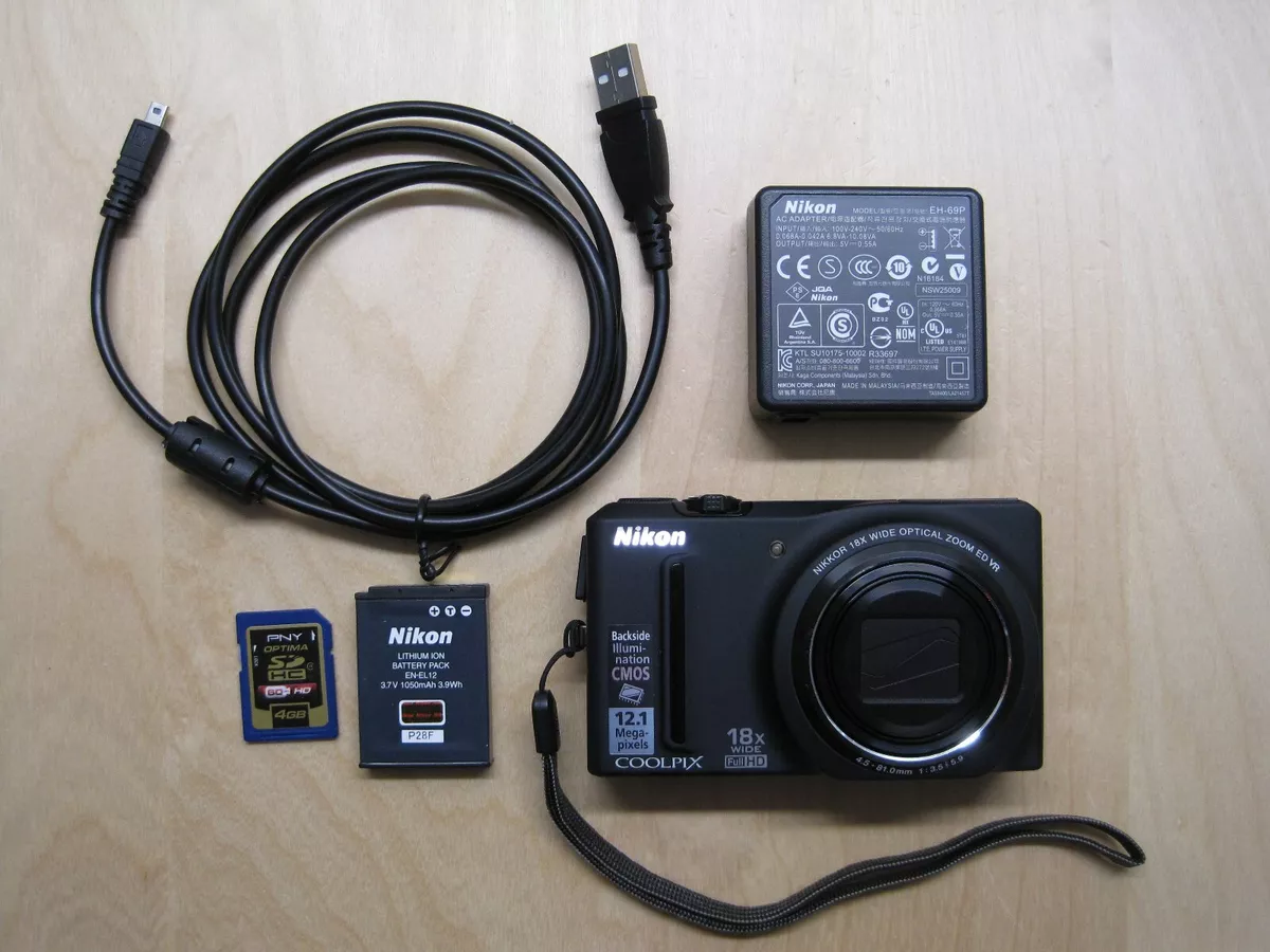 Nikon COOLPIX S9100 12.1MP Digital Camera - Black | eBay