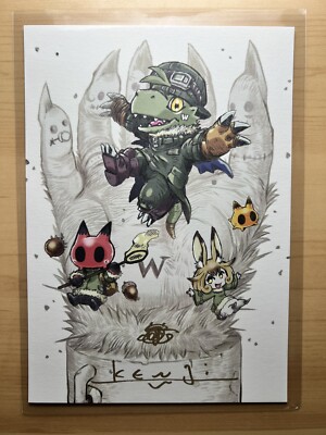Kenji Watanabe Signed & Sketched Digimon AGUMON Art Card