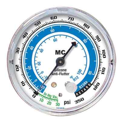 Mastercool 85350 Low-Side Pressure/Temp. Analog Gauge, R-12/R-134a