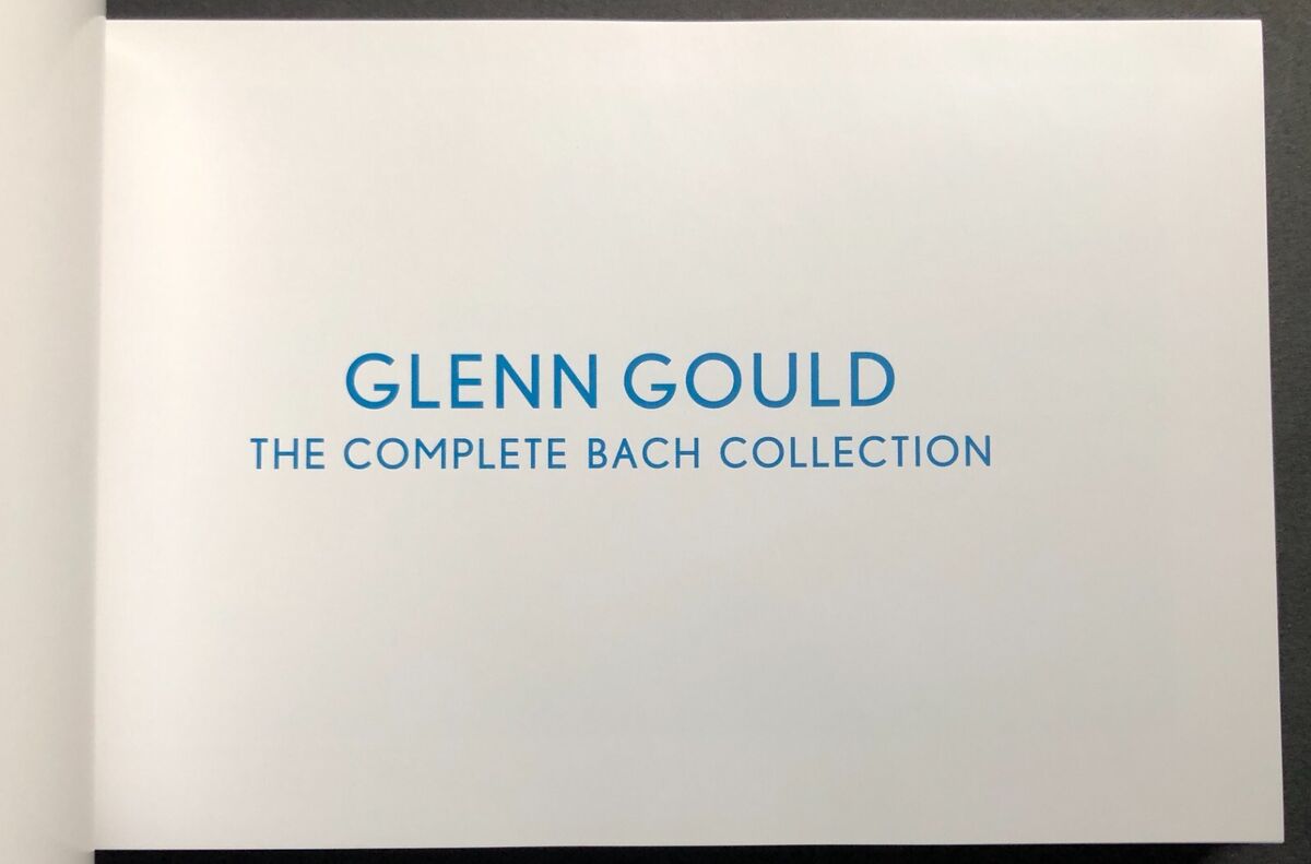 Glenn Gould Complete Bach Collection, 38 CDs, 6 DVDs Glenn Gould Complete Bach Collection, 38 CDs, 6 DVDs