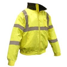 Radians SJ11Q-3ZGS-M Medium Class 3 Quilted Bomber Jacket - Green