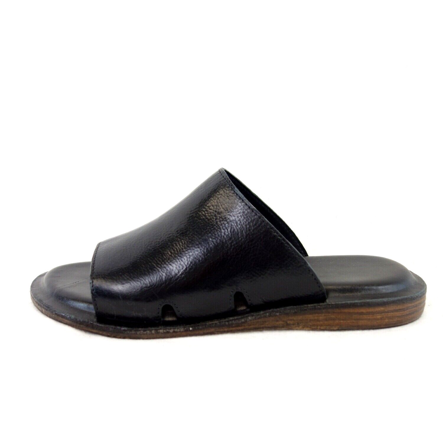 Сандаловые туфли Damen Schwarz для шнуровки Schuhe, Сандаловые туфли Pantoletten Leder Neu