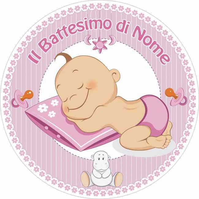 13 Topper Per Torta Di Comunione Per Bambine - Set Con Pesci, Croci Glitterate E Scritta Grande Rosa - 6