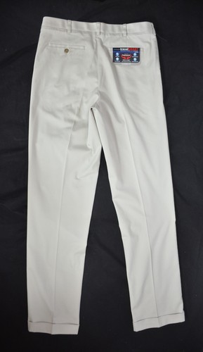 NWT 36X36 Stone Roundtree & Yorke TravelSmart Classic Pleated CoreComfort Pants - Picture 5 of 8
