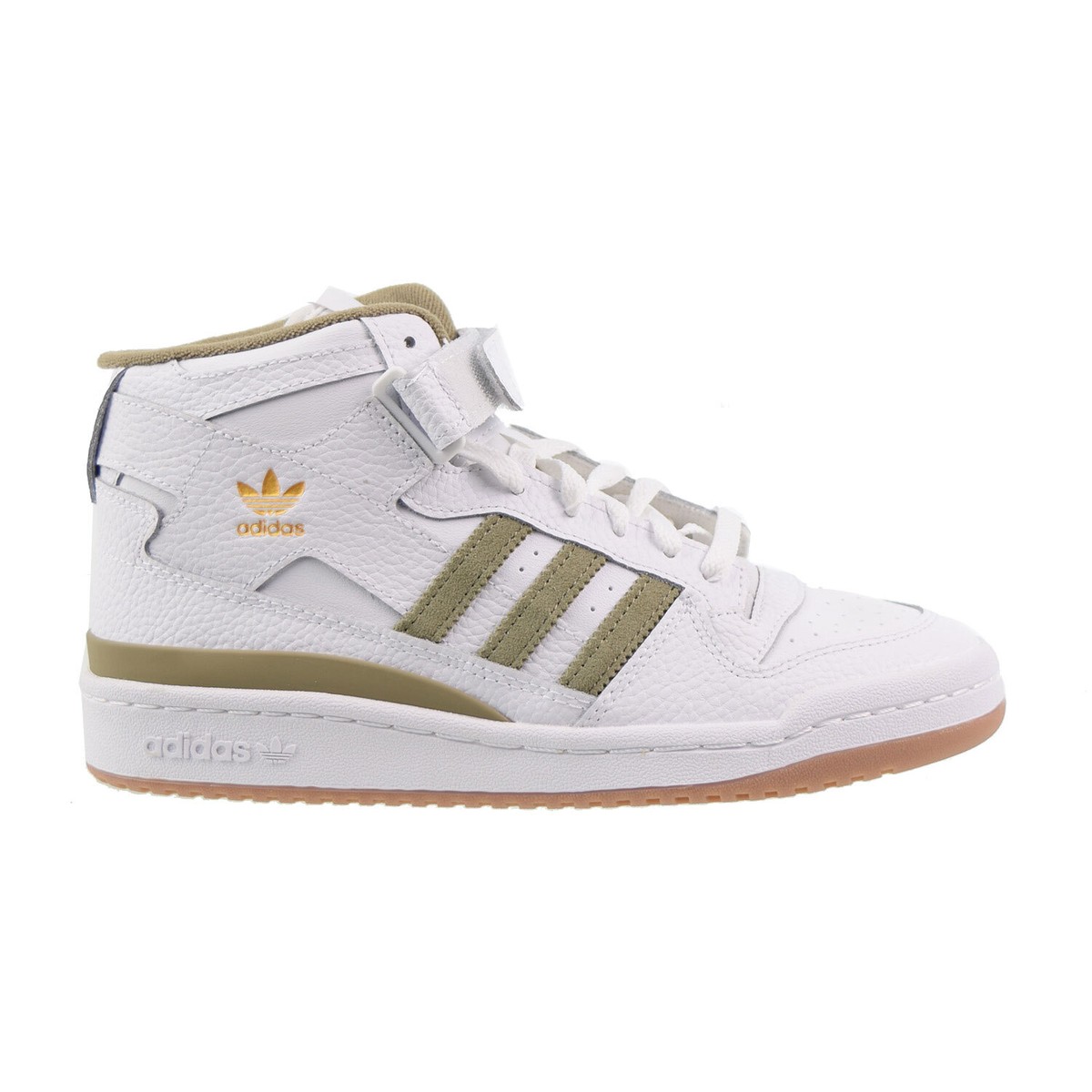Adidas Forum Mid Big Kids' Shoes White-Orbit Green GZ3888 | eBay