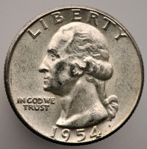 1954 Washington Quarter BU Brilliant Uncirculated 90% Silver .1808 Troy oz MX01