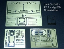 Dream Model 2023 1/48 MiG-23 Flogger Detail Up Etching Parts for Trumpeter