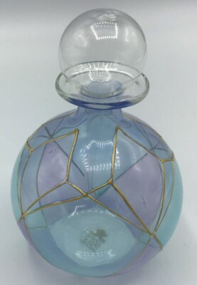 ◆きつね イタリア「SOFFIERIA PARISE」◆ Soffieria Parise Hand Blown Art Glass Perfume Bottle with Stopper